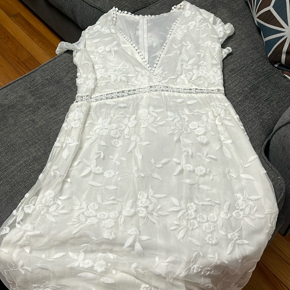 Long off white dress new never worn